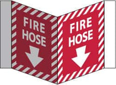 NMC - Fire Hose, Acrylic Fire Sign - 8-3/4" Wide x 5-3/4" High - A1 Tooling