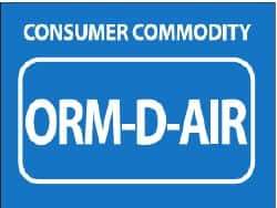 NMC - Consumer Commodity - ORD-D-Air Shipping Label - 1-1/2" High x 2" Wide - A1 Tooling