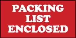 NMC - Packing List Enclosed Shipping Label - 1-3/8" High x 3" Wide - A1 Tooling