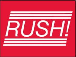 NMC - Rush! Shipping Label - 1-1/2" High x 2" Wide - A1 Tooling