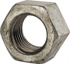 Value Collection - 1-1/4 - 7 UNC Steel Right Hand Hex Nut - 1-7/8" Across Flats, 1-1/16" High, Hot Dipped Galvanized Finish - A1 Tooling