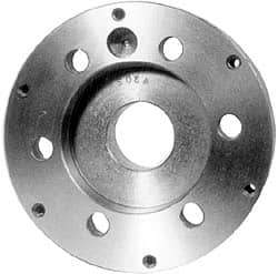 Buck Chuck Company - Adapter Back Plate for 12" Diam Self Centering Lathe Chucks - A1/A2-8 Mount, 4.062" Through Hole Diam, 7-7/8" OD, 1.406" Flange Height, Steel - A1 Tooling