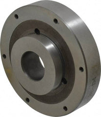 Buck Chuck Company - Adapter Back Plate for 6" Diam Self Centering Lathe Chucks - D1-4 Mount, 1-1/2" Through Hole Diam, 3.109mm ID, 5.88" OD, 1.166" Flange Height, Steel - A1 Tooling