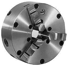 Kalamazoo - 4" Chuck Diam, 3 Jaw Universal Chuck - 5C Compatible Collet Series, Steel, Use with Universal Indexers - A1 Tooling