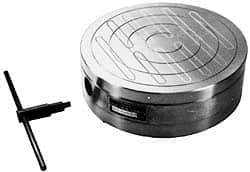 Suburban Tool - Fine Pole Round Permanent Magnetic Rotary Chuck - 12-1/4" Wide x 2-15/16" High, Ceramic - A1 Tooling