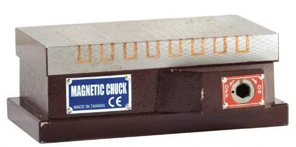 Value Collection - Standard Pole Rectangular Permanent Magnetic Block Chuck - 24" Long x 8" Wide x 2.874" High - A1 Tooling