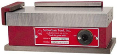 Suburban Tool - Standard Pole Rectangular Permanent Magnetic Block Chuck - 15-1/2" Long x 8" Wide x 2-5/8" High, Ceramic - A1 Tooling