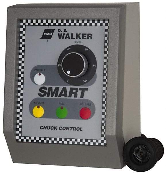 Walker - 500 W, 110 V Electromagnetic Chuck Variable Power Control - Automatic Release, 115 V, DC Max Output Voltage - A1 Tooling