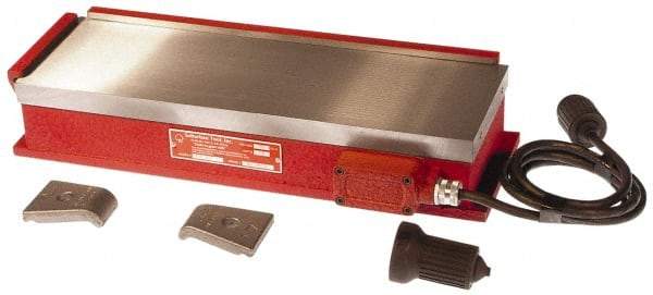 Suburban Tool - 16-1/2" Long x 12" Wide x 3-1/4" High, 135 Watts, Rectangular, Electromagnetic Chuck - 1/8" Pole Width, Longitudinal Pole Alignment - A1 Tooling