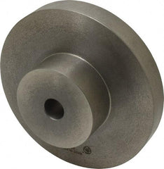 Bison - Adapter Back Plate for 8" Diam Self Centering Lathe Chucks - 0.98" Through Hole Diam, 4.02mm ID, 8.3" OD, 1.18" Flange Height, Cast Iron - A1 Tooling