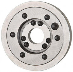 Bison - Adapter Back Plate for 10" Diam Independent & Self Centering Lathe Chucks - A1/A2-8 Mount, 3.17" Through Hole Diam, 5-1/2" ID, 9.96" OD, 1.7" Flange Height - A1 Tooling