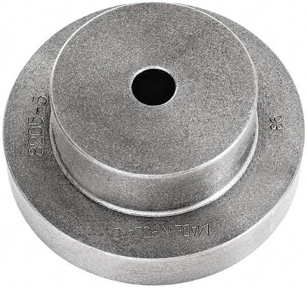 Bison - Adapter Back Plate for 10" Diam Self Centering Lathe Chucks - 1.57" Through Hole Diam, 4.53mm ID, 10.24" OD, 1.26" Flange Height, Cast Iron - A1 Tooling