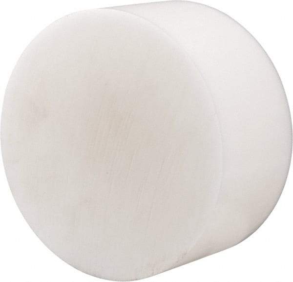 Made in USA - 3 Inch Diameter, 3 Inch Thick, Plastic Disc - Natural, Acetal - A1 Tooling