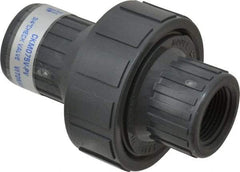 Plast-O-Matic - 3/4" PVC Check Valve - Inline, FNPT x FNPT, 150 WOG - A1 Tooling