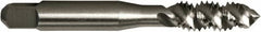 Vermont Tap & Die - M12x1.75 Metric 3 Flute 6H Plug Spiral Flute Tap - High Speed Steel, Bright Finish, 3-3/8" OAL, Right Hand Flute, Right Hand Thread, D6, Series 5155M - Exact Industrial Supply