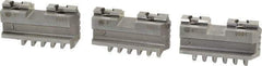 Bison - 5" Max Chuck Diam Compatibility, Steel Tongue & Groove Hard Lathe Master Jaws - 1/2" Groove Width, 0.7874" Wide x 2-1/8" Long - A1 Tooling