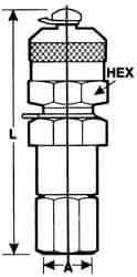 Voss - 9/16 Thread, 6,000 Max psi, Test Point To JIC Swivel - 68mm Long, Pressure Tests - A1 Tooling