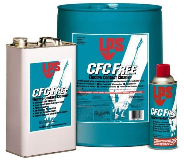 LPS - 55 Gallon Drum Contact Cleaner - 0°F Flash Point, Flammable, Food Grade, Plastic Safe - A1 Tooling