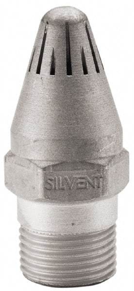 Silvent - Blow Gun High Force Nozzle - 3/8 MPT, 1.81" Hose Length, Aluminum, 145 psi, 238°F - A1 Tooling