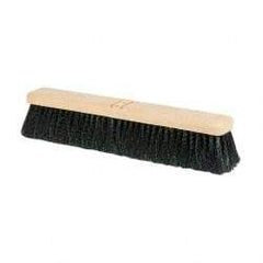 PRO-SOURCE - 18" General Purpose Polypropylene Push Broom - 3" Bristle Length, Plastic Block, Bolt-On Handle Connection, Handle Sold Separately - A1 Tooling