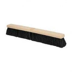 PRO-SOURCE - 24" General Purpose Polypropylene Push Broom - 3" Bristle Length, Plastic Block, Bolt-On Handle Connection, Handle Sold Separately - A1 Tooling