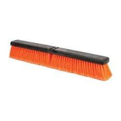 PRO-SOURCE - 24" General Purpose Polypropylene Push Broom - 3" Bristle Length, Plastic Block, Bolt-On Handle Connection, Handle Sold Separately - A1 Tooling