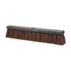 PRO-SOURCE - 24" Heavy Duty Palmyra Push Broom - 4" Bristle Length, Plastic Block, Bolt-On Handle Connection, Handle Sold Separately - A1 Tooling