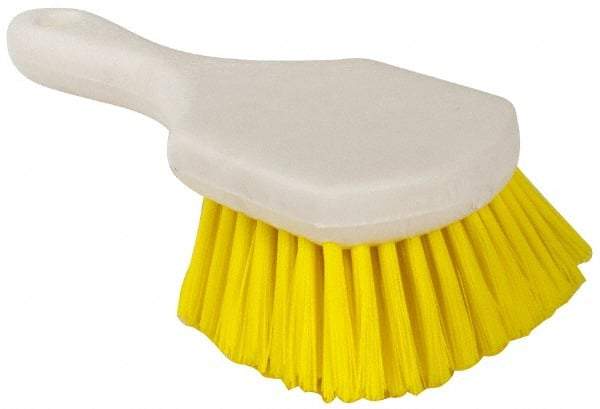 PRO-SOURCE - 1-1/2" Bristle Length, Polypropylene Utility Scrub Brush - 8-1/2" OAL, Plastic Block - A1 Tooling