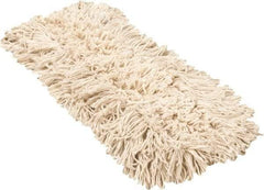 PRO-SOURCE - 18" Long x 3-1/2" Wide Yarn Blend Dust Mop Head - Snap-On, Blue, Looped Head, Launderable - A1 Tooling