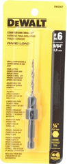 DeWALT - #6 Cutter Diam, 9/64" Drill Compatibility, Adjustable Depth Drill Countersink - A1 Tooling