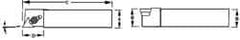 Dorian Tool - CTAP, Left Hand Cut, 3/4" Shank Height x 3/4" Shank Width, Positive Rake Indexable Turning Toolholder - 4-1/2" OAL, TP..32. Insert Compatibility, Series Clamp Type - A1 Tooling
