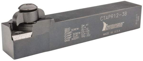 Dorian Tool - CTAP, Right Hand Cut, 3/4" Shank Height x 3/4" Shank Width, Positive Rake Indexable Turning Toolholder - 4-1/2" OAL, TP..32. Insert Compatibility, Series Clamp Type - A1 Tooling