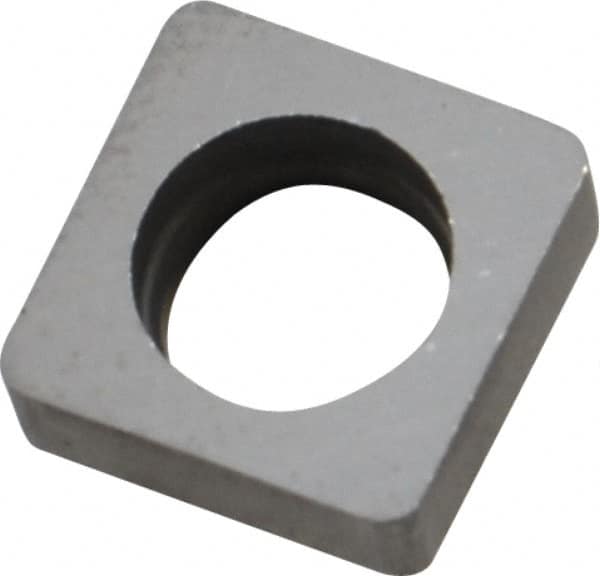 Made in USA - 3/8" Inscribed Circle, Square Shim for Indexables - Carbide, 1/8" Thick, ISSN Shim Style, Negative Rake - A1 Tooling