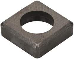 Made in USA - 5/8" Inscribed Circle, Square Shim for Indexables - Carbide, 3/16" Thick, ISSN Shim Style, Negative Rake - A1 Tooling