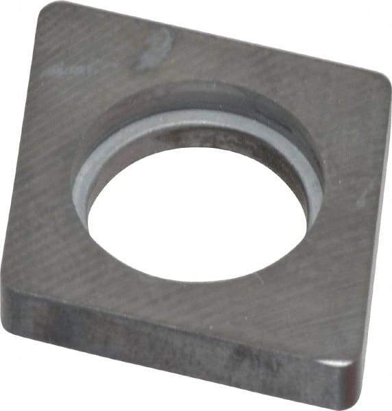 Made in USA - 3/4" Inscribed Circle, Diamond (Shape) Shim for Indexables - Carbide, 3/16" Thick, ICSN Shim Style, Negative Rake, Left Hand Cut - A1 Tooling