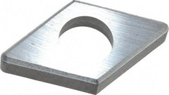 Made in USA - 5/8" Inscribed Circle, Diamond (Shape) Shim for Indexables - Carbide, 3/16" Thick, IDSN Shim Style, Negative Rake, Left Hand Cut - A1 Tooling