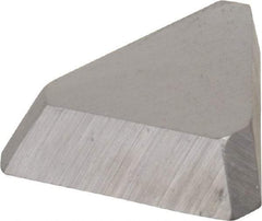 Made in USA - 3/8" Inscribed Circle, Triangle, T Chipbreaker for Indexables - Left Hand, Right Hand Cut, 0.094" Thick, 0.047" Effective Width, Carbide - A1 Tooling