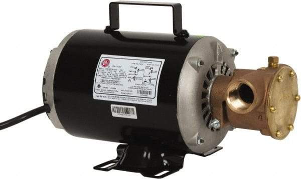 Jabsco - 1 Inch Inlet, 3/4 Hp, 23 Max GPM, Flexible Impeller Pump - 115/230 Volts, Nitrile Impeller - A1 Tooling