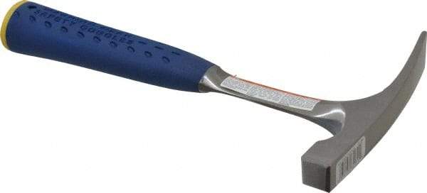 Estwing - 1 Lb Head Bricklayer's Hammer - 11" OAL, Steel Handle with Grip, 3/4" Face Diam - A1 Tooling