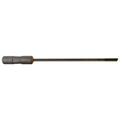 Made in USA - #11, 6" Flute Length, 7" Depth of Cut, Carbide-Tipped Shank, Single Flute Gun Drill - A1 Tooling