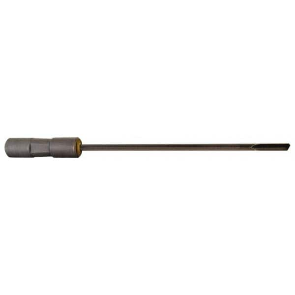 Made in USA - #38, 4" Flute Length, 3" Depth of Cut, Carbide-Tipped Shank, Single Flute Gun Drill - A1 Tooling