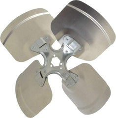 Made in USA - 14" Blade Diam, Commercial Fan Blade - Clockwise Rotation, 4 Blades - A1 Tooling