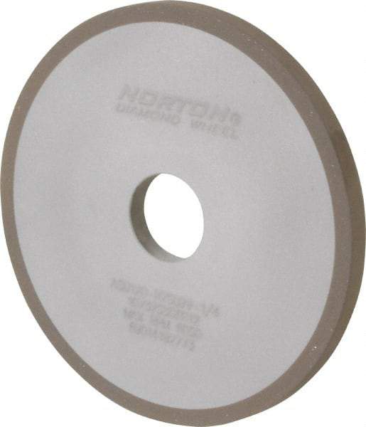 Norton - 6" Diam x 1-1/4" Hole x 3/8" Thick, 120 Grit Surface Grinding Wheel - Diamond, Type 1A1, Fine Grade, Resinoid Bond - A1 Tooling