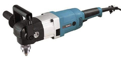 Makita - 1/2" Keyed Chuck, 300 & 1,200 RPM, Angled Handle Electric Drill - 10 Amps, 115 Volts, Reversible, Includes Chuck Key, Drill Chuck, Hex Wrench, Key Holder, Side Handle, Tool Case - A1 Tooling