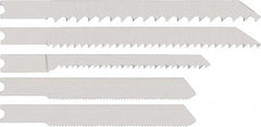 DeWALT - 15 Piece, 3" to 4" Long, 5 to 12 Teeth per Inch, Bi-Metal Jig Saw Blade Set - Toothed Edge, U-Shank - A1 Tooling