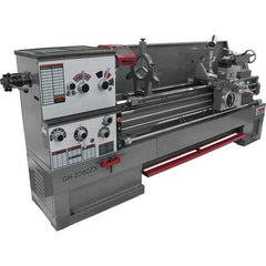 Jet - 22" Swing, 80" Between Centers, 230/460 Volt, Triple Phase Engine Lathe - 7MT Taper, 10 hp, 25 to 1,800 RPM, 3-1/8" Bore Diam, 40" Deep x 48-7/8" High x 136-1/8" Long - A1 Tooling