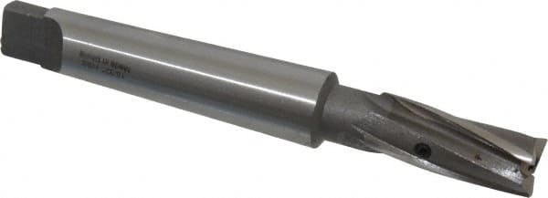 Value Collection - 19/32" Diam, 3 Flutes, Morse Taper Shank, Interchangeable Pilot Counterbore - A1 Tooling