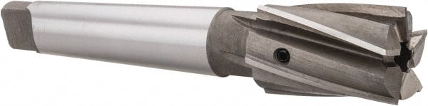 Value Collection - 1-1/4" Diam, 5 Flutes, Morse Taper Shank, Interchangeable Pilot Counterbore - A1 Tooling