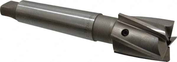 Value Collection - 1-13/16" Diam, 5 Flutes, Morse Taper Shank, Interchangeable Pilot Counterbore - A1 Tooling