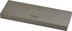 Mitutoyo - 4" Rectangular Steel Gage Block - Accuracy Grade 0, Includes Certificate of Inspection - A1 Tooling